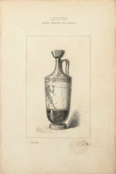 21. Lekitha, řecká nádobka na voňavky. Лекиф, древнегреческий сосуд