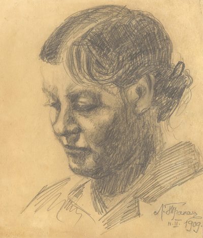 70. Эскиз. Портрет неизвестной